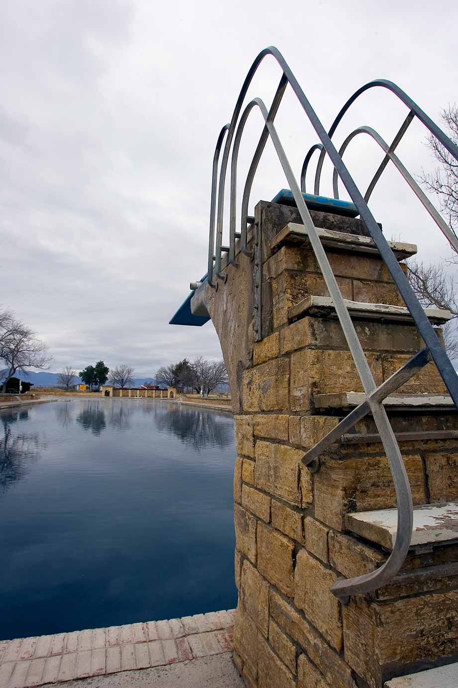 Diving board Balmorhea pool