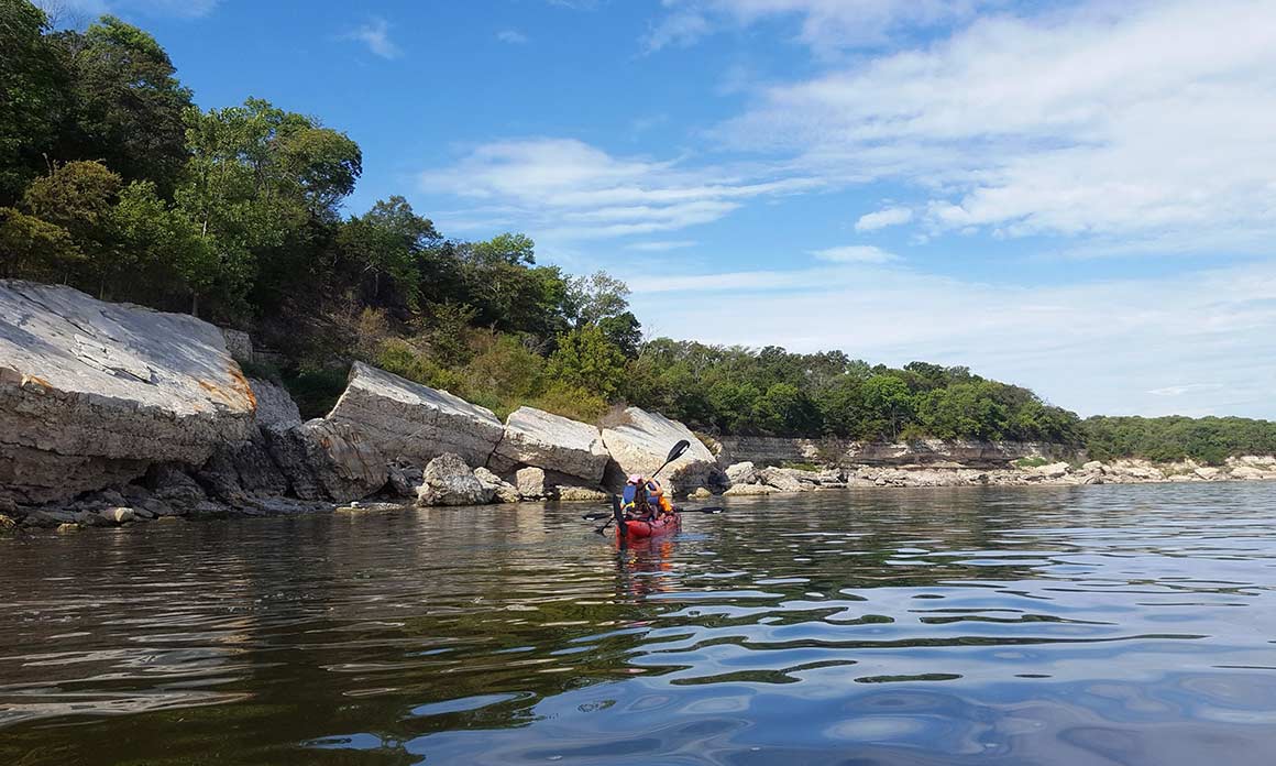 Paddler in Eisenhower State Park