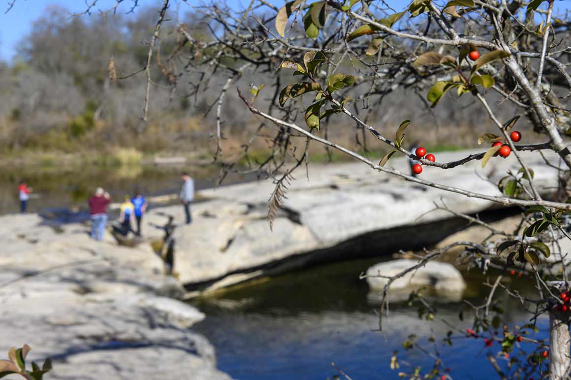 Hikers at McKinney Falls State Park