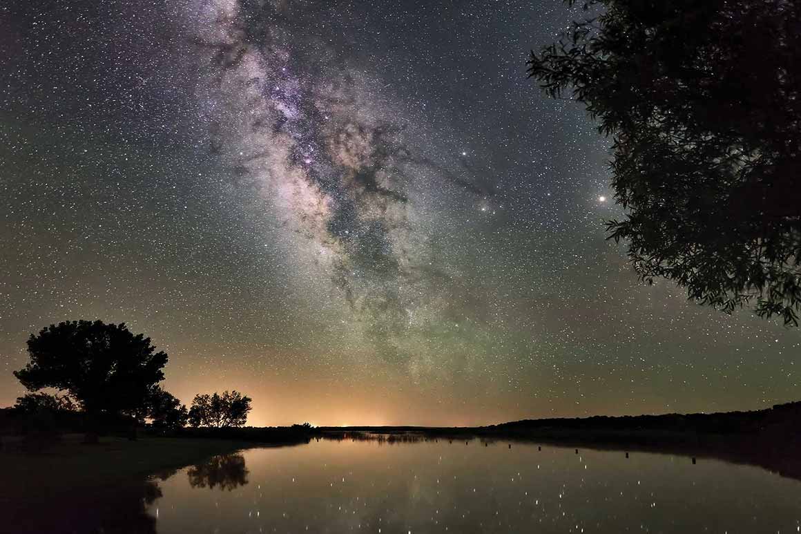 A view of the stars from Copper Breaks State Park
