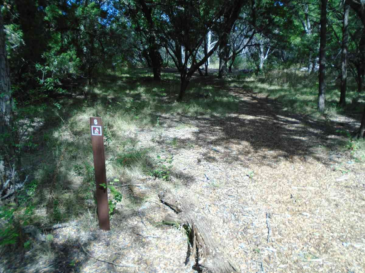 Hike-in Primitive Campsite #6.