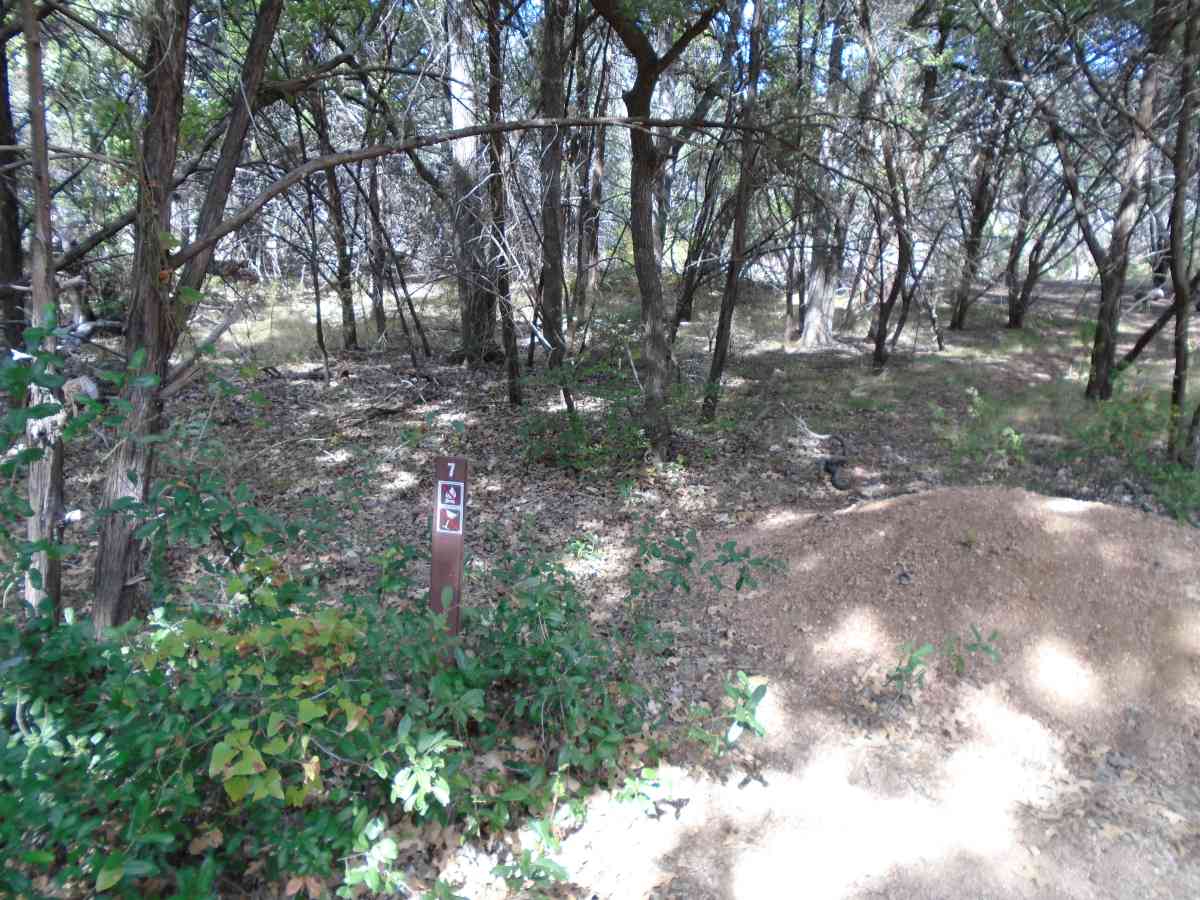 Hike-in Primitive Campsite #7.