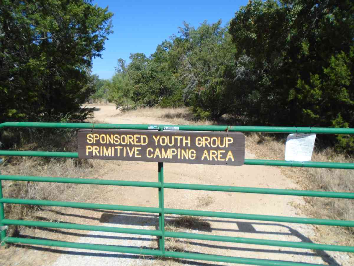 The entrance to the primitive Group Camp. 
