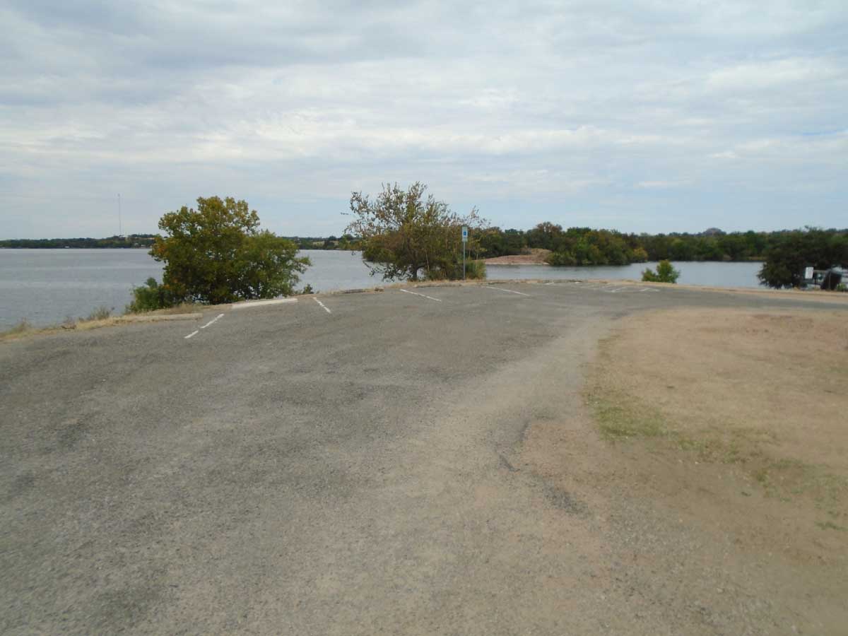 The parking area for the Pavilion. 