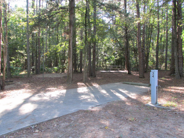 Site #34 in the Cherokee Trace Camping Area