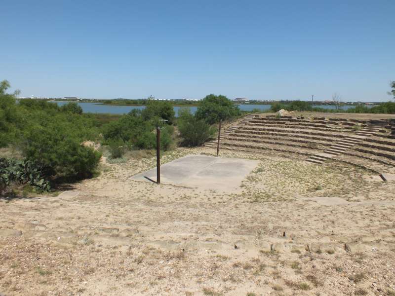 Looking north at the Amphitheater. 