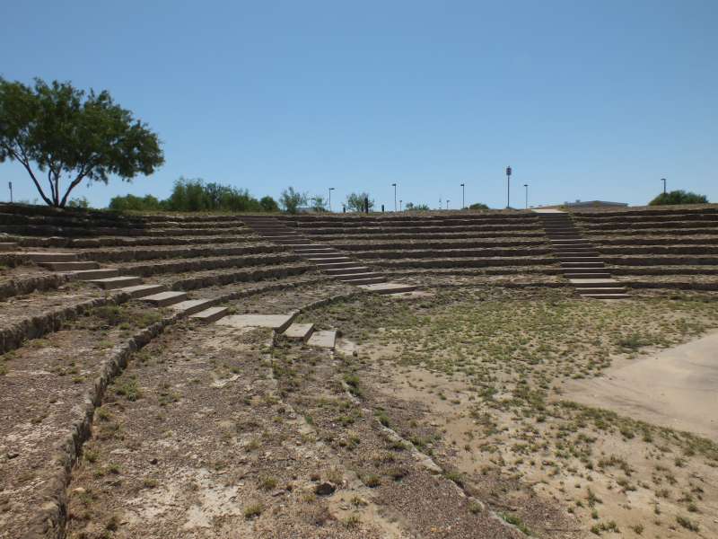 Looking southeast at the Amphitheater. 