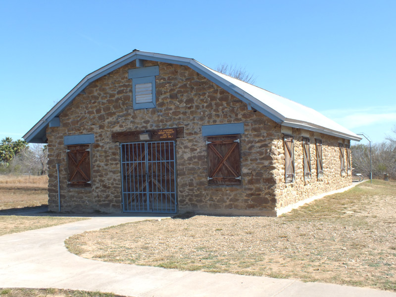 The Picnic Pavilion (Rock Barn) closed up.  