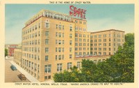 Postcard showing the Crazy Water Hotel.