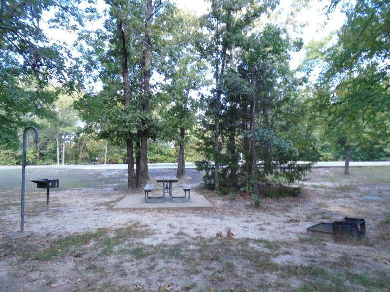 Full hookup campsite #47 in the Spring Point Camping Loop. 