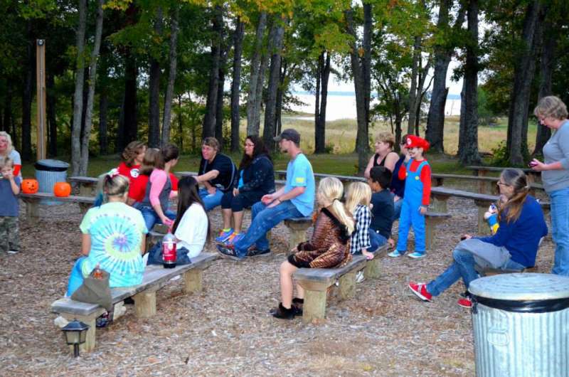 A Halloween event at the amphitheater.  