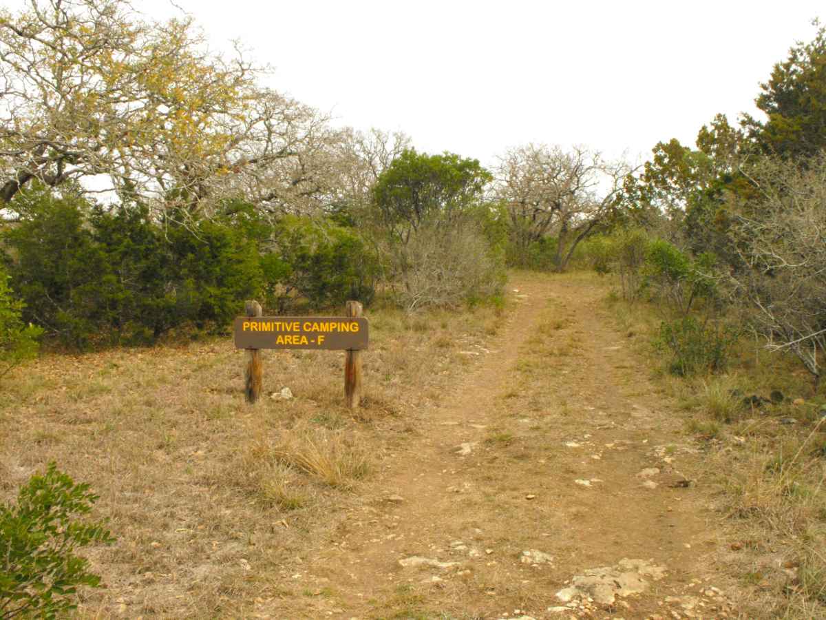 Another view of Primitive Camping Area F.