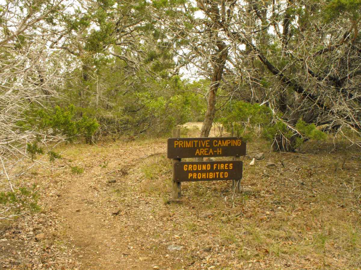 Primitive Camping Area H.