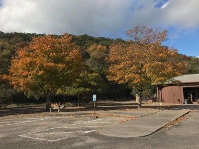 Wheelchair Accessible Headquarters/Interpretive Center building with attached restrooms.   