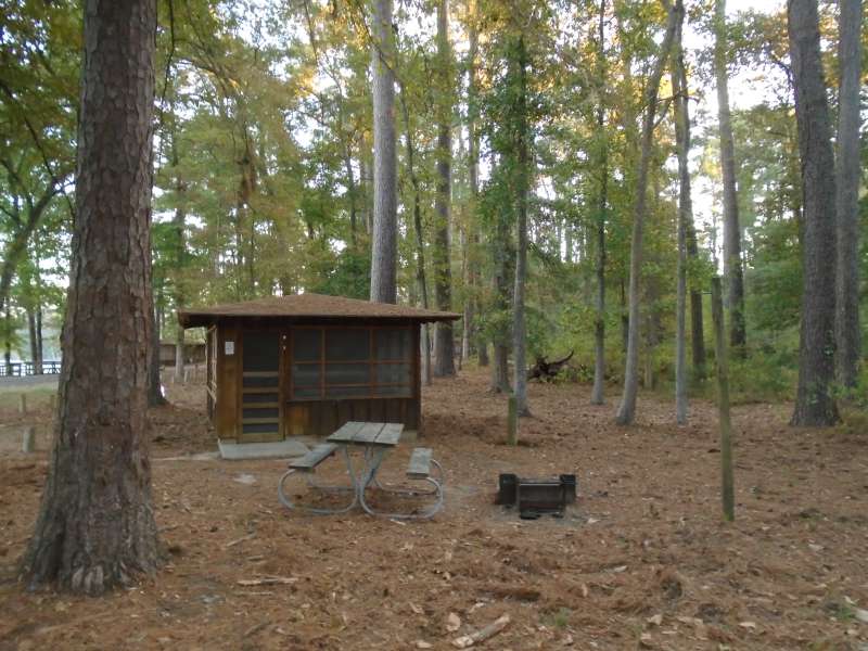 Screened Shelter #22 in the Walnut Ridge Unit. . 