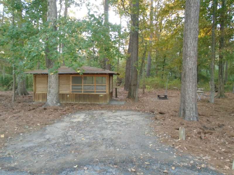 Screened Shelter #23 in the Walnut Ridge Unit. . 