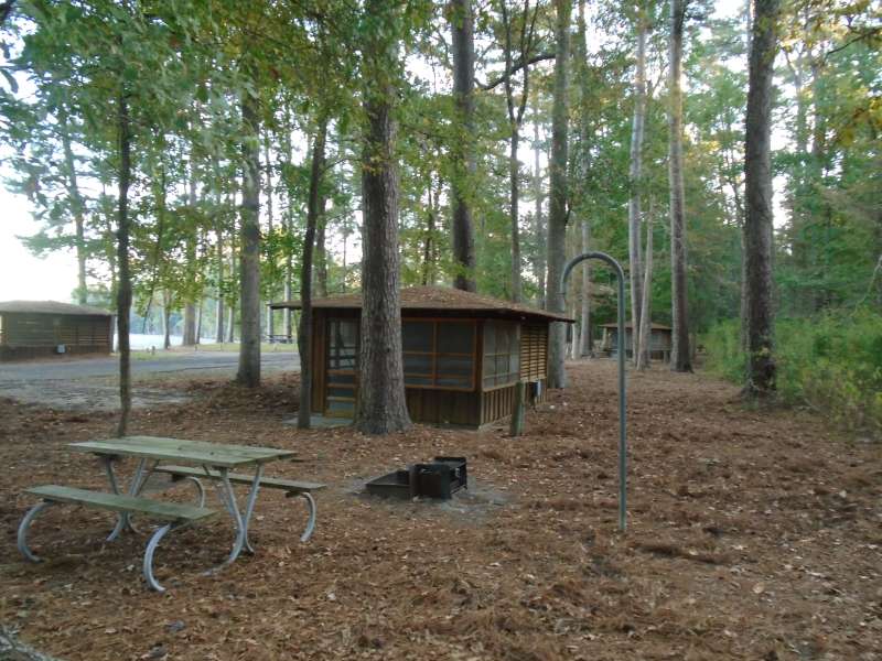 Screened Shelter #23 in the Walnut Ridge Unit. . 