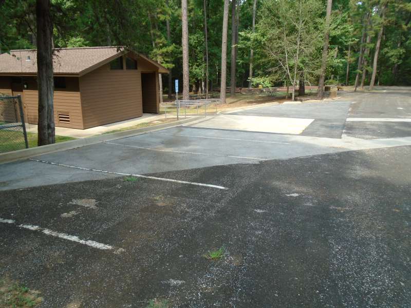 The parking area for the Pavilion. 