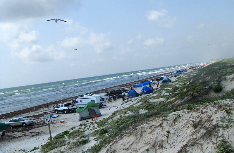 Mustang Island State Park Primitive Campsites Drive Up Texas