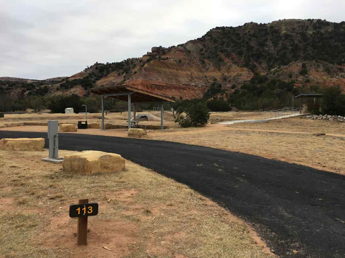 Juniper Campsite #113 is wheelchair friendly.