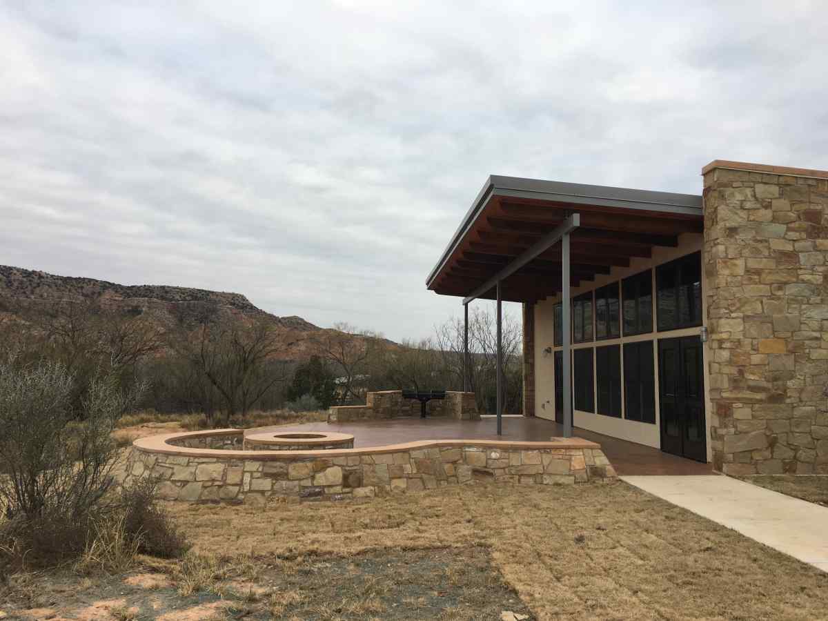 Outside the Tasajillo Pavilion.