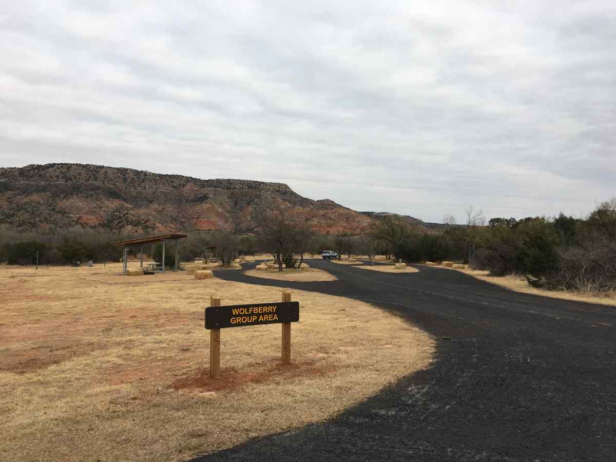 The entrance to the Wolfberry Group Camp. 