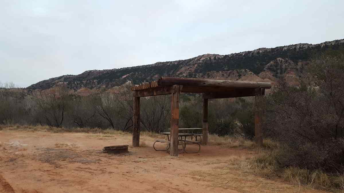 A campsite at the Equestrian Camp Area. 