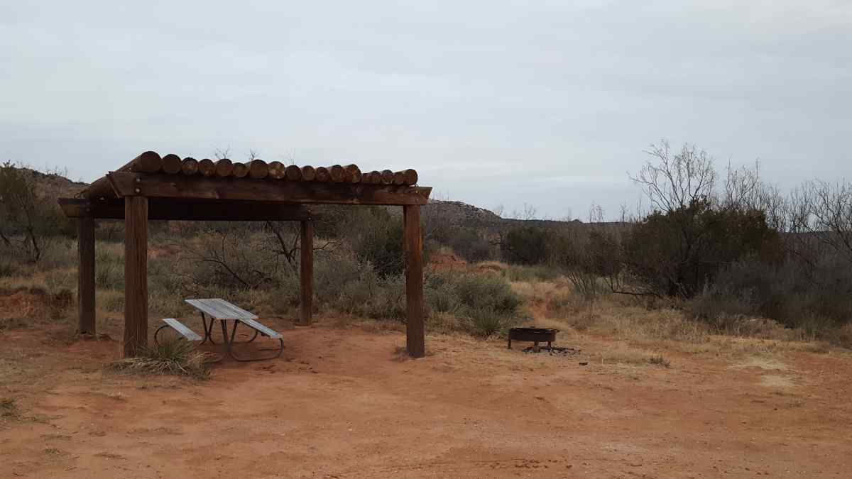 A campsite at the Equestrian Camp Area. 