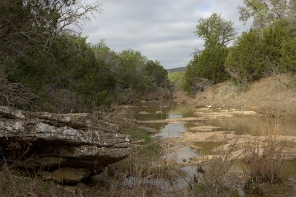 View of creek running throught the park