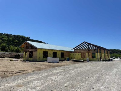 The headquarters building gets solid walls!