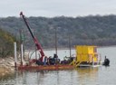 crew working on new pier