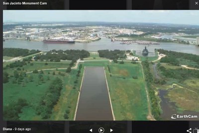 View from monument web cam before flooding