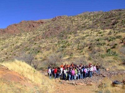 School Group Guided Hike at Franklin Mountains