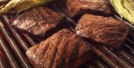 Flat Iron Steaks with Grilled Corn and Cumin Lime Butter