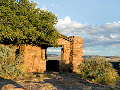CCC-built open-air shelter
