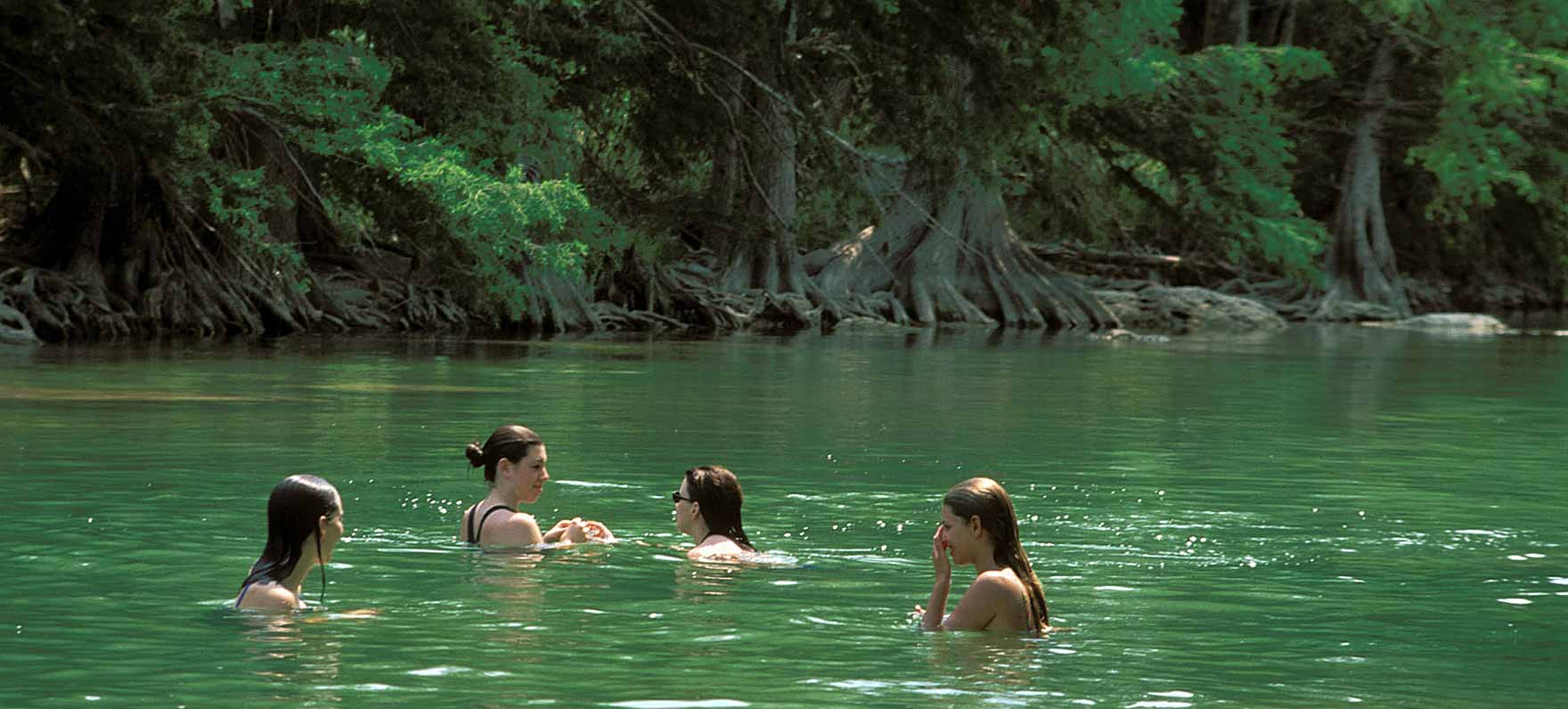 Swimming at Pedernales Falls State Park