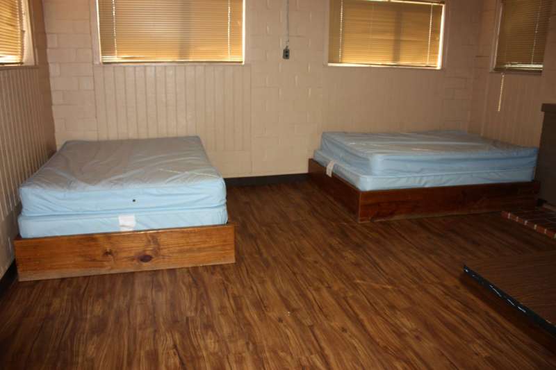 One of two Longhorn Lodge bedrooms. 