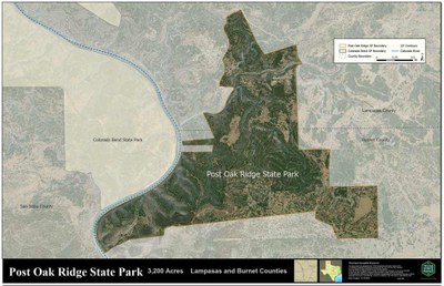 Post Oak Ridge SP Map