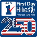 FDH 2026 250 Logo First Day Hikes logo