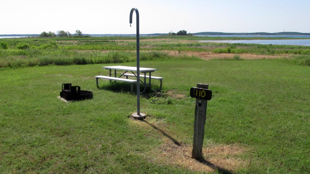 Walk-in Site #110 in the Oak Point area.