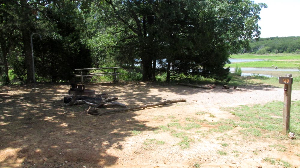 Walk-in Site #140 in the Dogwood Canyon area.