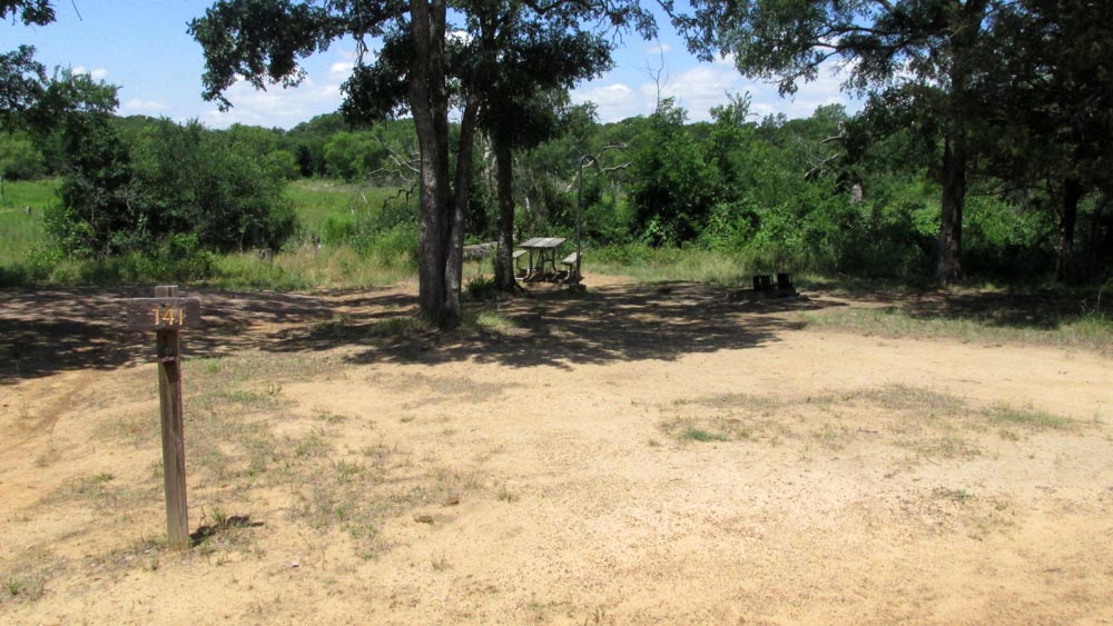 Walk-in Site #141 in the Dogwood Canyon area.