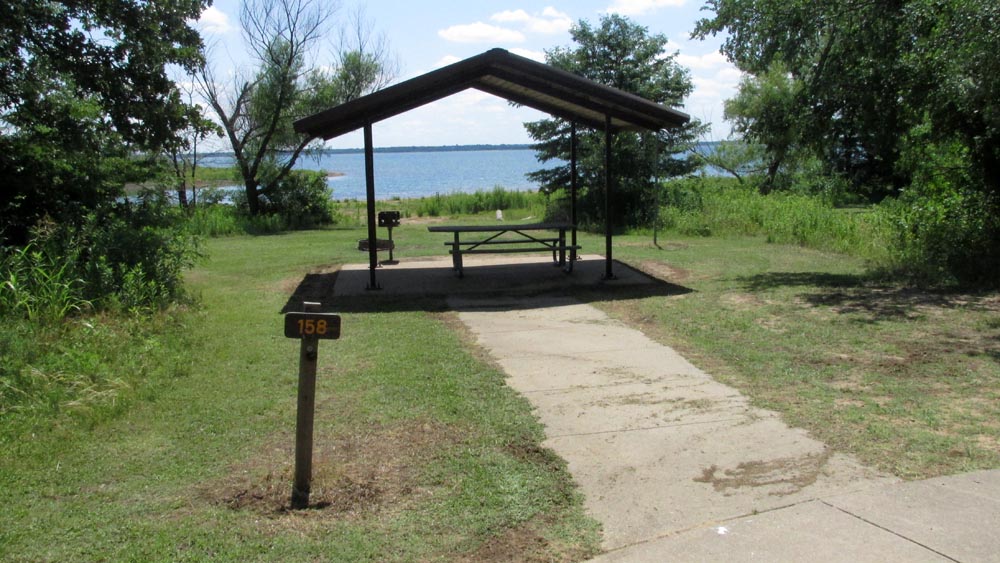 Walk-in Site #158 in the Willow Cove area.