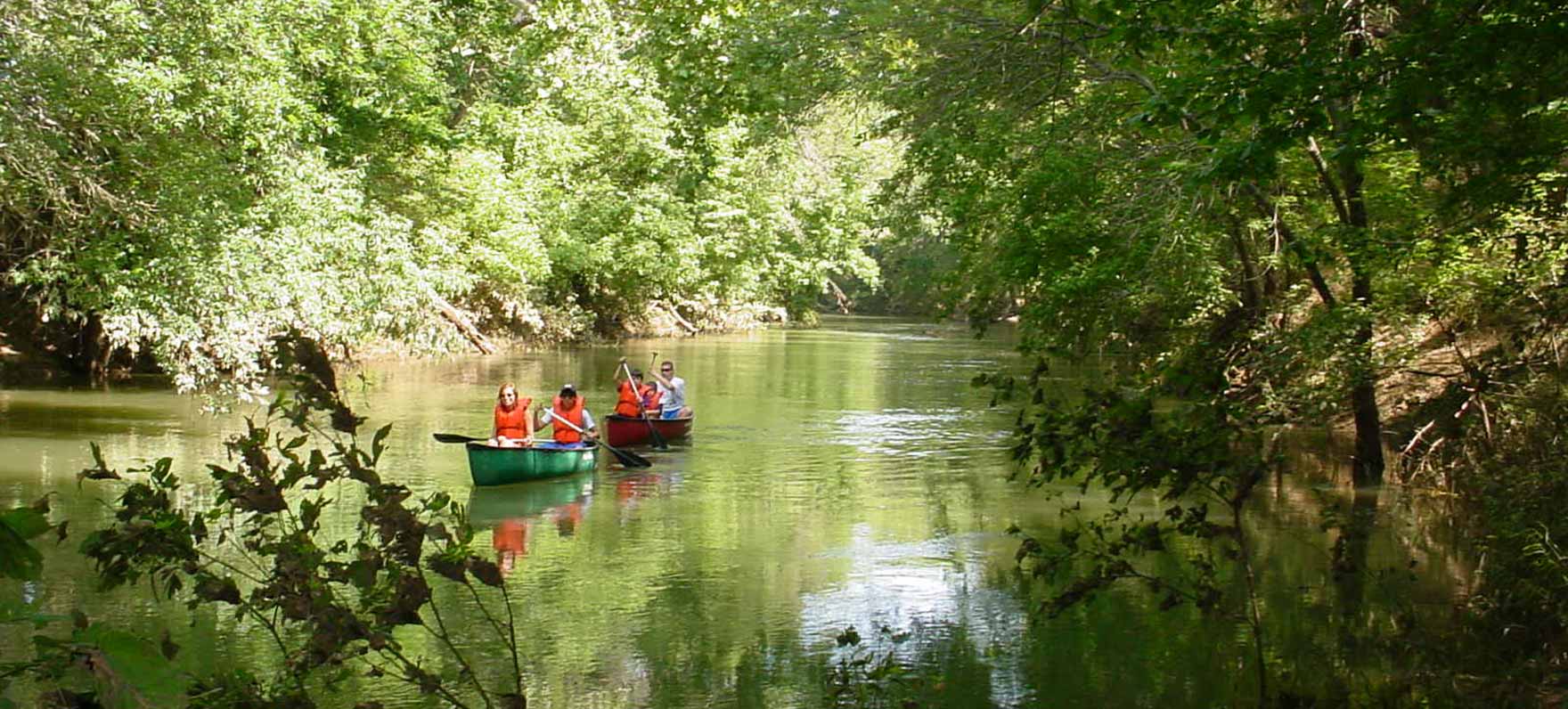 family canoeing