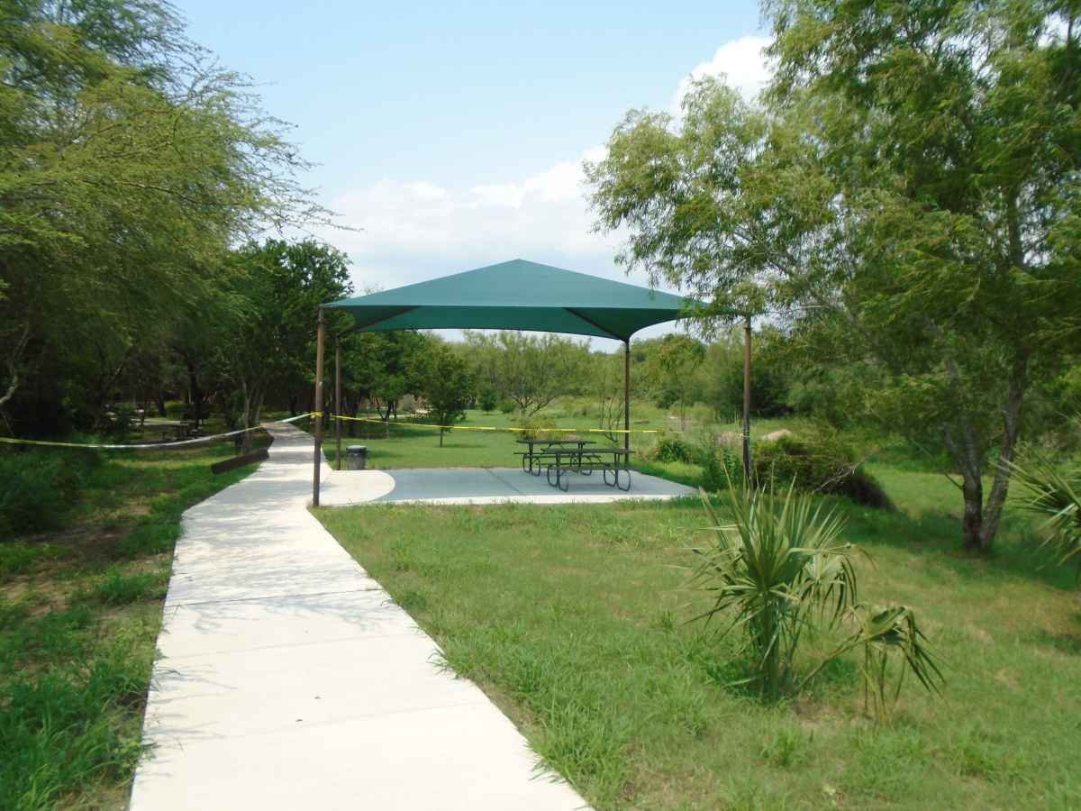 the paved pathway to the Pavilion is wheelchair friendly. 