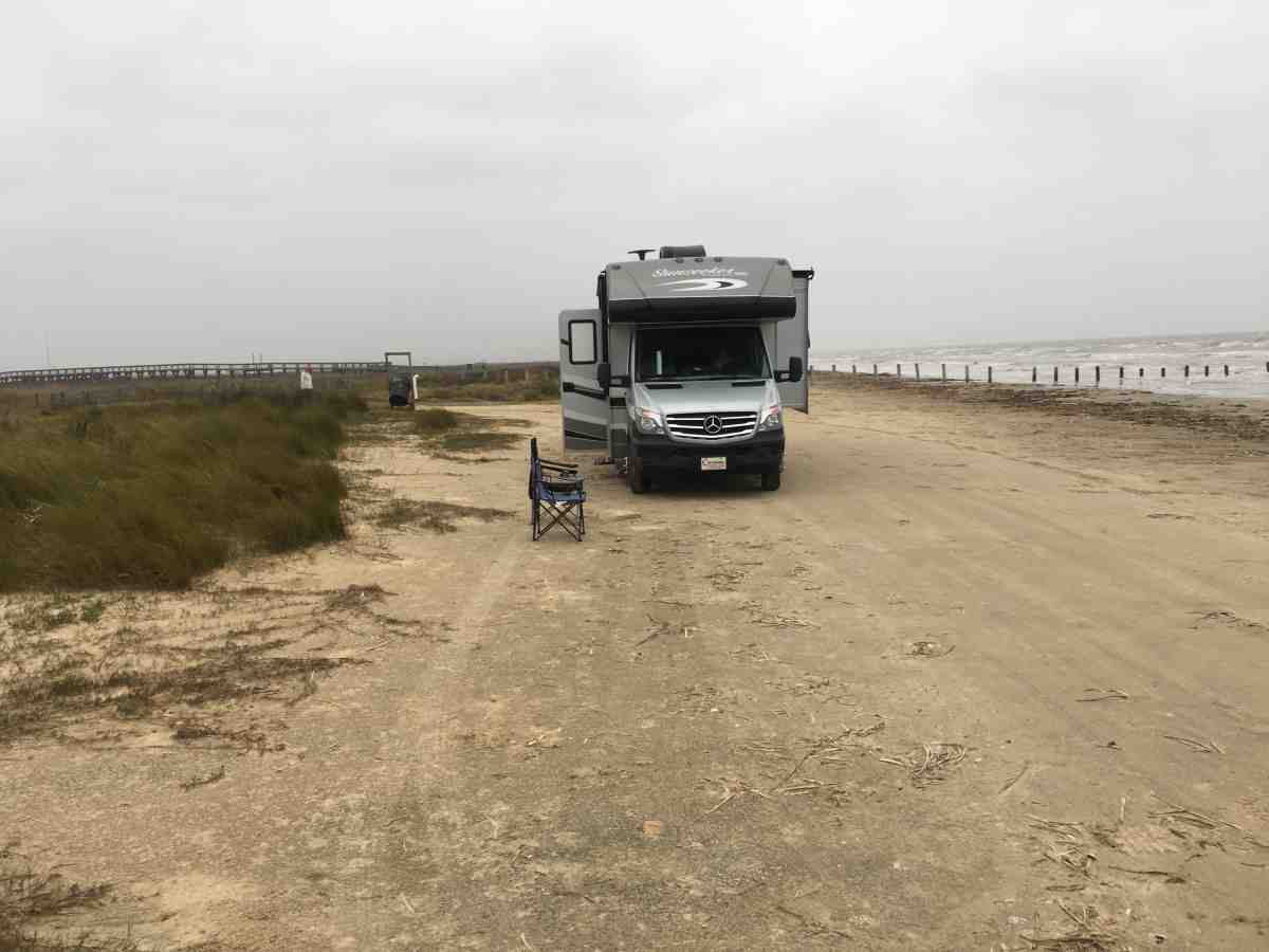 One of the primitive beach camping areas.