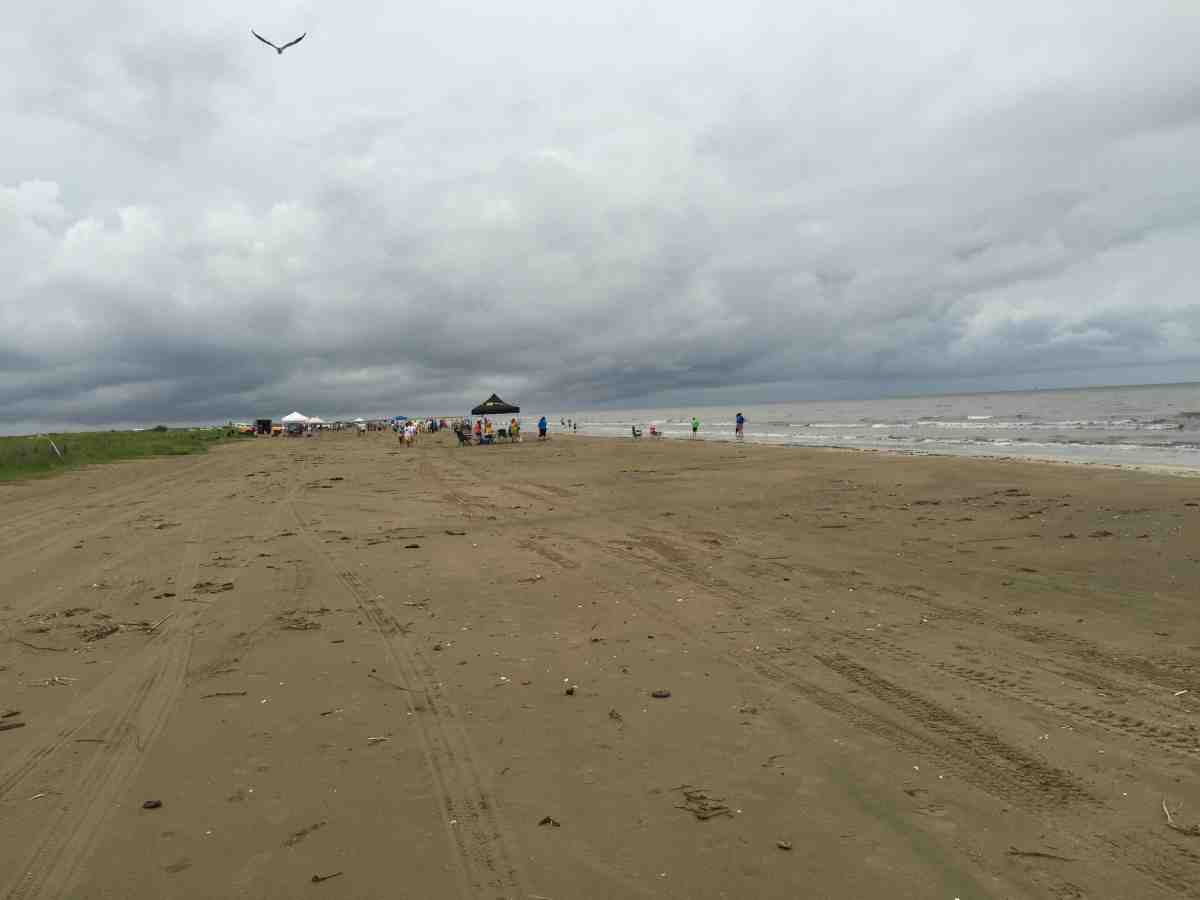 One of the primitive beach camping areas.