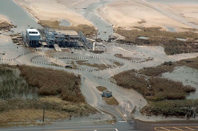 Hurricane damage at Sea Rim.