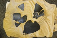 Broken pieces of a wok