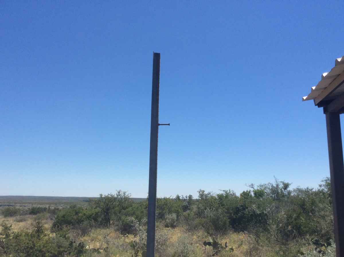 The lantern post at Campsite 9. .